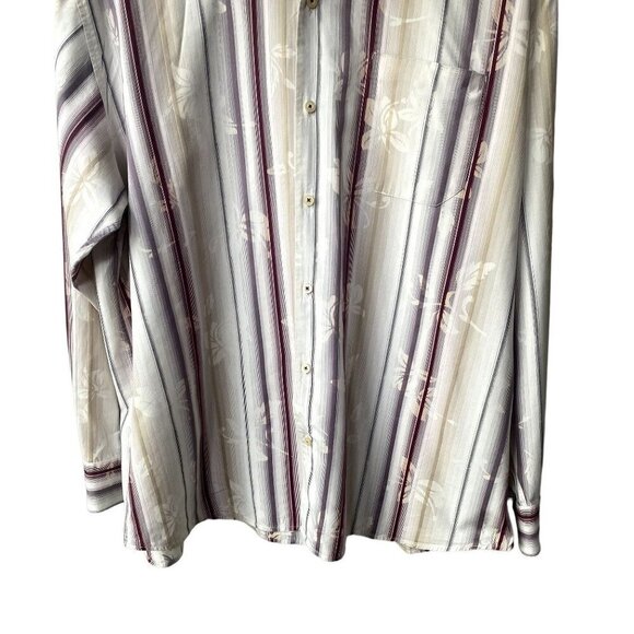 Tommy Bahama Hawaiian Floral XXLT Silk Blend Tropical Long Sleeve Button Down To - Picture 3 of 8